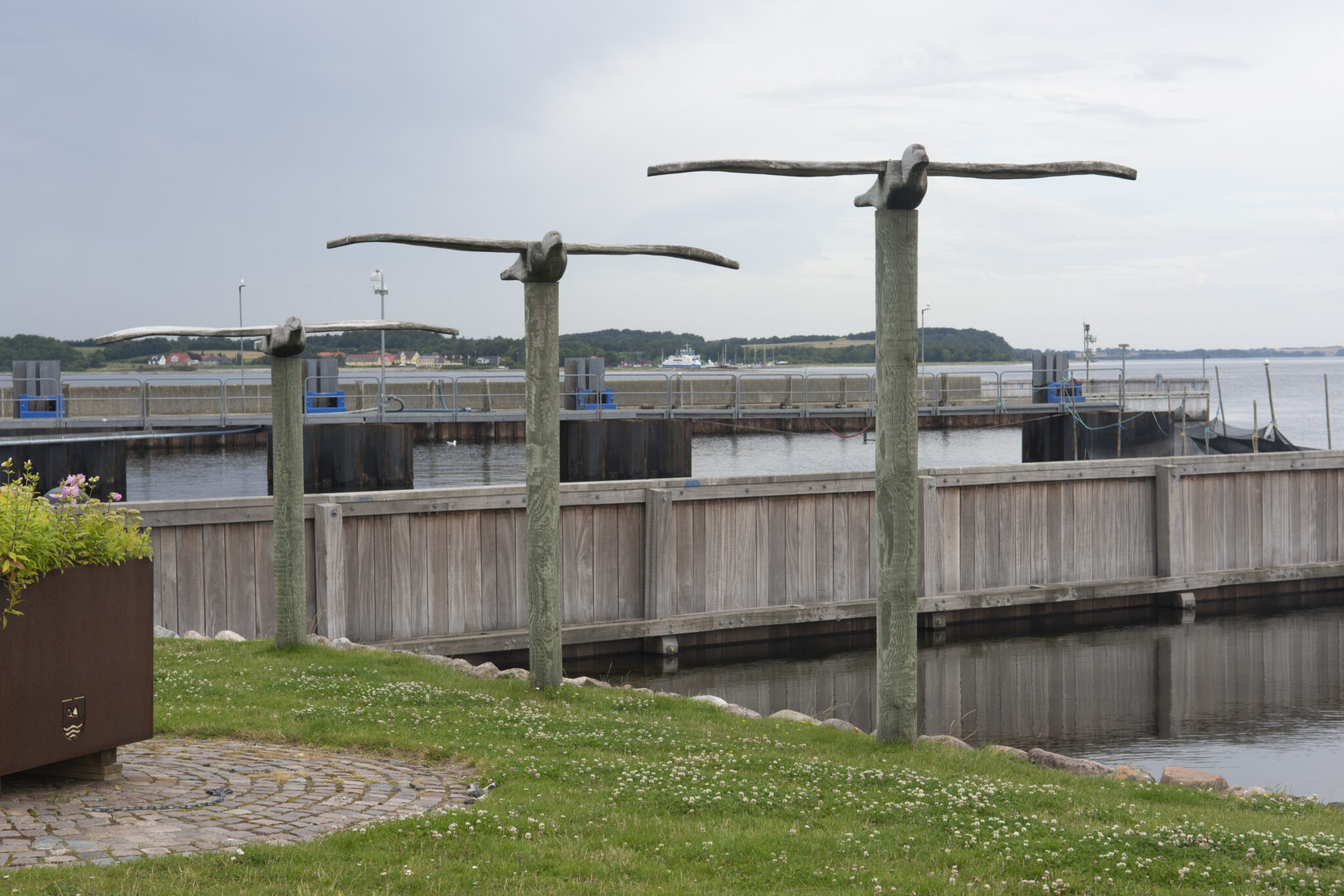 Fugle skulpturer på Hvalpsund Havn